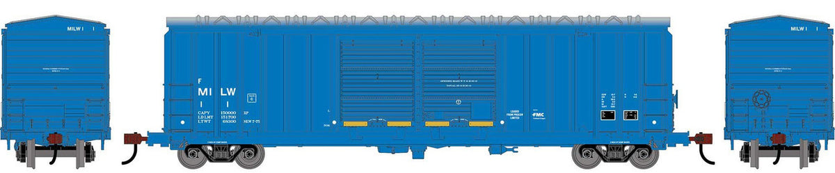 Athearn Roundhouse HO RND-1359 50' FMC 5283 Double Door Box Car MILW #156019