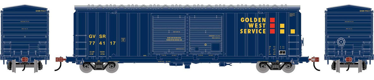 Athearn Roundhouse HO RND-1363 50' FMC 5283 Double Door Box Car Golden West Service GVSR #774117