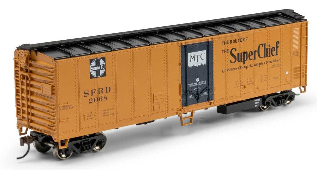 Athearn Roundhouse HO RND-1443 50' Smooth Side Mechanical Reefer Santa Fe SFRD #2068