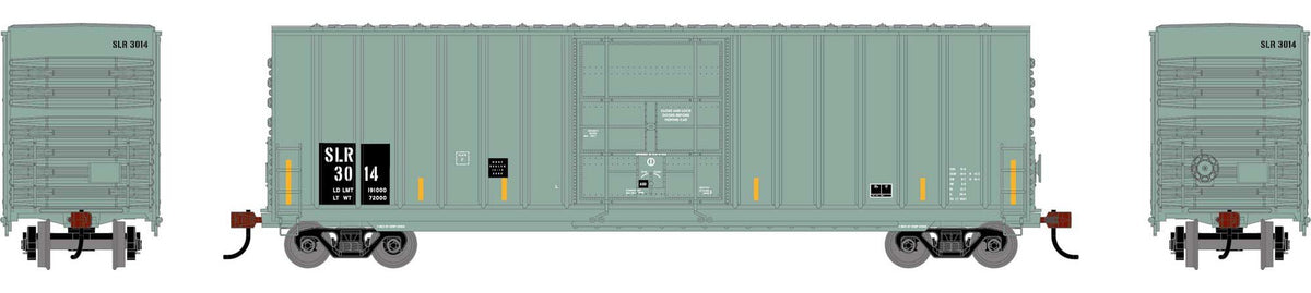 Athearn Roundhouse HO RND-2082 50' Exterior Post High Cube Plug Door Box Car St. Lawrence and Atlantic Railroad SLR #3014