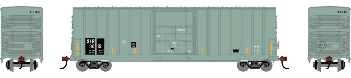 Athearn Roundhouse HO RND-2083 50' Exterior Post High Cube Plug Door Box Car St. Lawrence and Atlantic Railroad SLR #3015