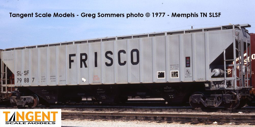 Tangent Scale Models HO 20062-04 Pullman-Standard PS-2CD 4750 Covered Hopper SLSF 'Delivery Gray 6-1977' SL-SF #79887