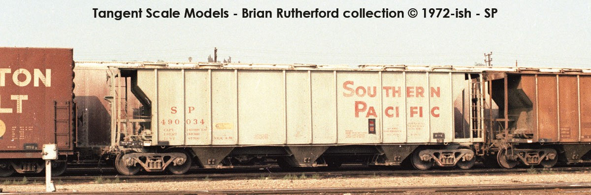 Tangent Scale Models HO 35015-01 PS-2 3215CuFt Covered Hopper Southern Pacific 'Delivery Gray H-100-1 9-1959' SP #490021