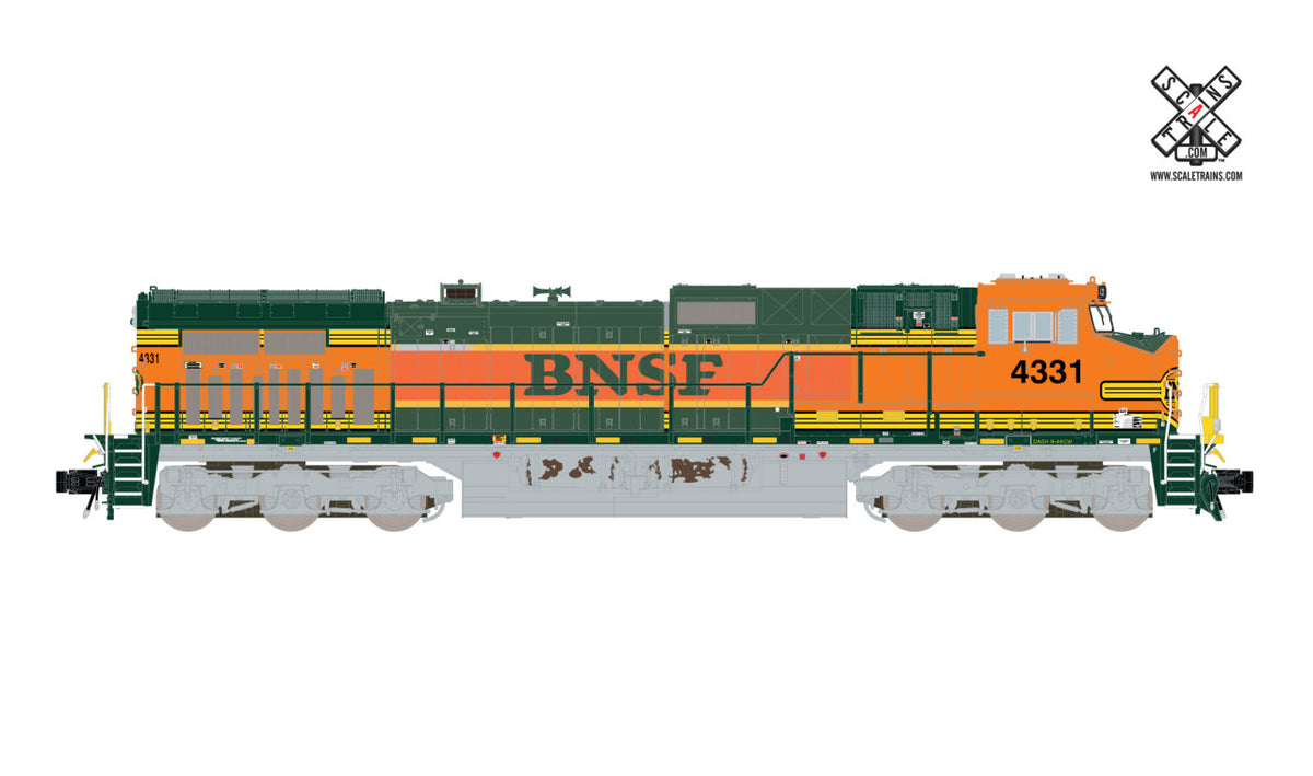 ScaleTrains Rivet Counter N SXT32561 DCC Ready GE DASH 9-44CW Burlington Northern Santa Fe 'Frankenloco' BNSF #5441