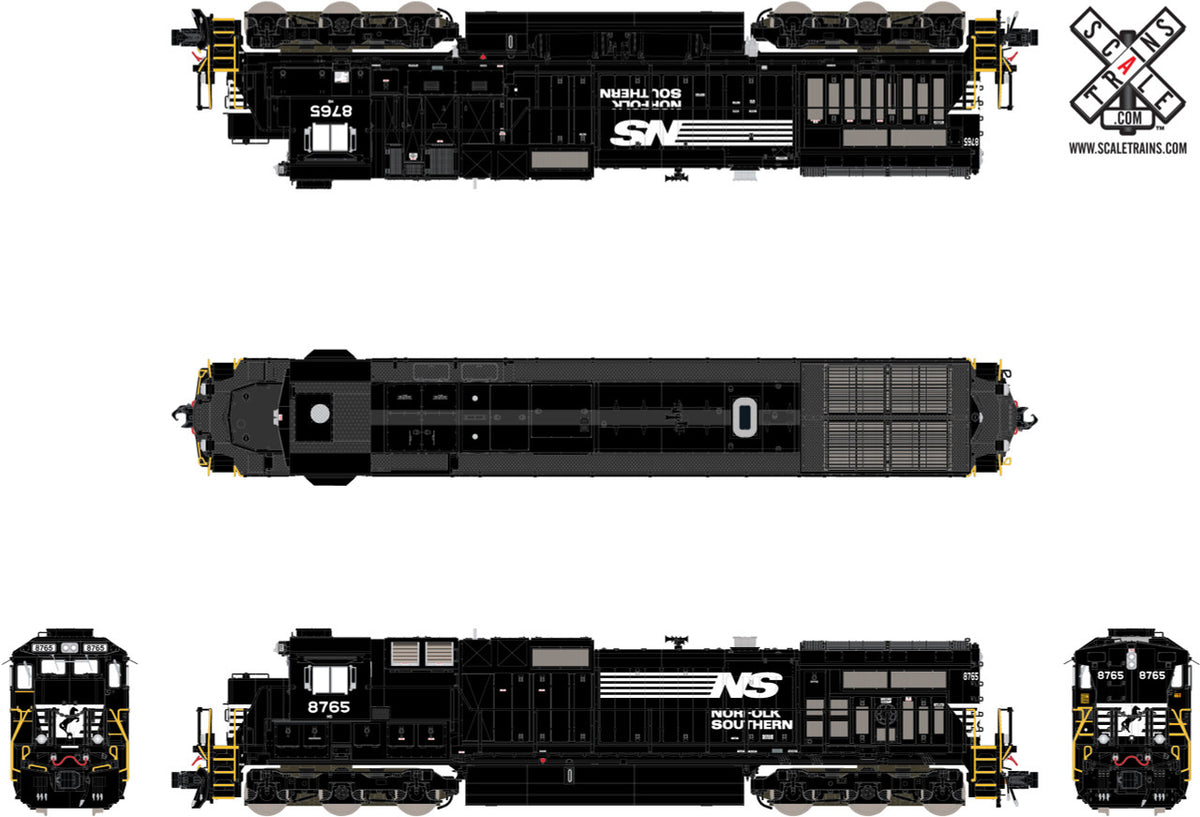 ScaleTrains Rivet Counter N SXT32572 DCC/ESU LokSound GE DASH 9-40C Norfolk Southern 'Thoroughbred' NS #8888
