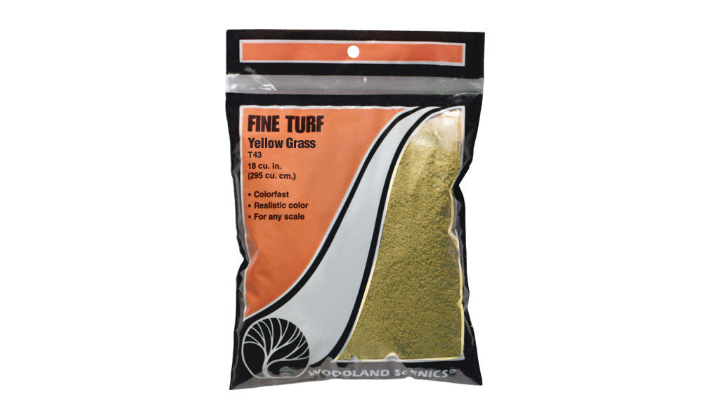 Woodland Scenics T43 Fine Turf - Bag - Yellow Grass