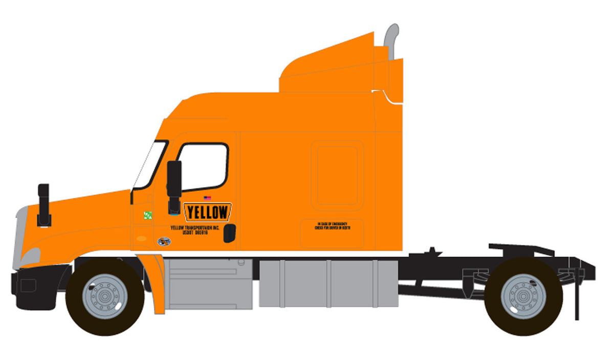 Trainworx N 42585-02 Freightliner Cascadia Mid-Roof Tractor 2-Axle Semi Tractor Yellow #2