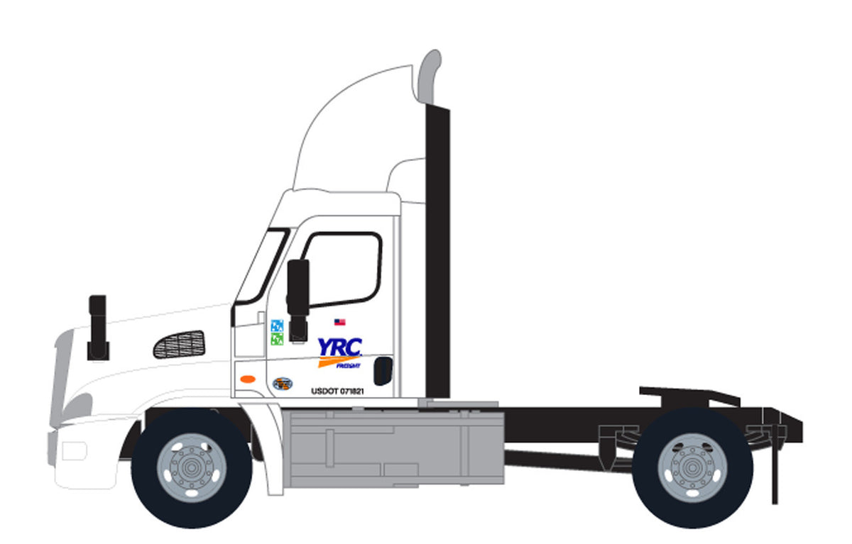 Trainworx N 42590-06 Freightliner Cascadia Raised-Roof 2-Axle Semi Tractor YRC Freight #6