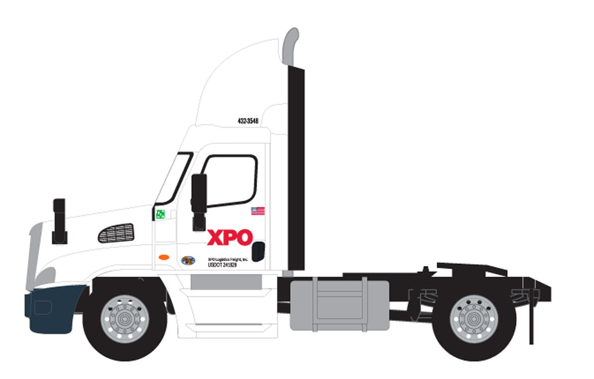 Trainworx N 42591-01 Freightliner Cascadia Raised-Roof 2-Axle Semi Tractor XPO Logistics #1