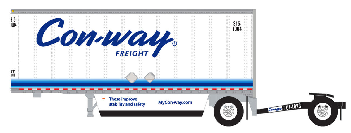 Trainworx N 42891-06 28' Pup Van Trailer with Converter Dolly Con-Way Freight #2