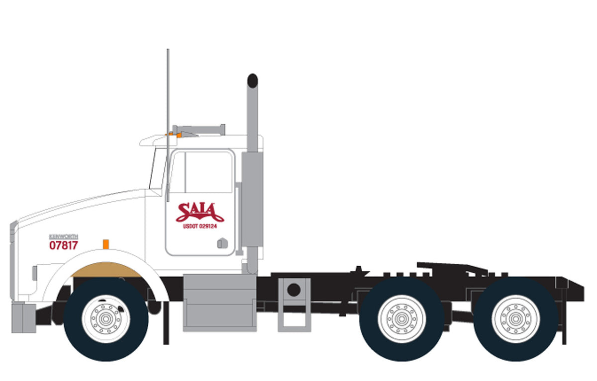 Trainworx N 48092-01 Kenworth T800 LNG 3-Axle Semi Tractor Trainworx N 48084-02 Kenworth T800 LNG 2-Axle Tractor Roadway #2
