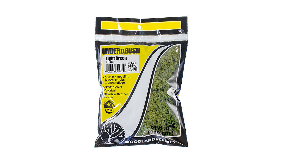 Woodland Scenics FC135 Underbrush Light Green - Bag