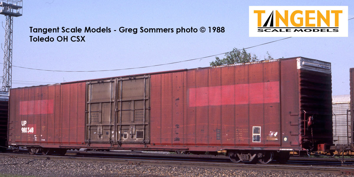 Tangent Scale Models HO 25067-01 Greenville 86′ Double Plug Door Box Car Union Pacific 'Ex-MKT 1984+' UP #980346