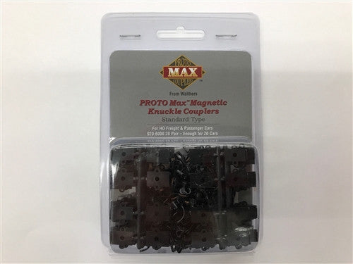 Walthers Proto MAX HO 920-6000 Magnetic Knuckle Couplers Standard Type - 20 Pair