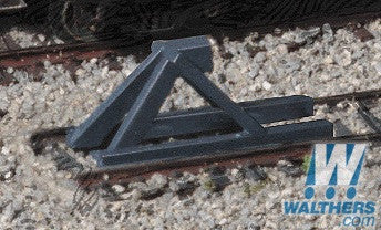Walthers Cornerstone N 933-2605 Track Bumpers Built Ups - Dark Gray - Package of 5