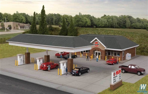 Walthers Cornerstone HO 933-3537 Modern Gas Station - Kit