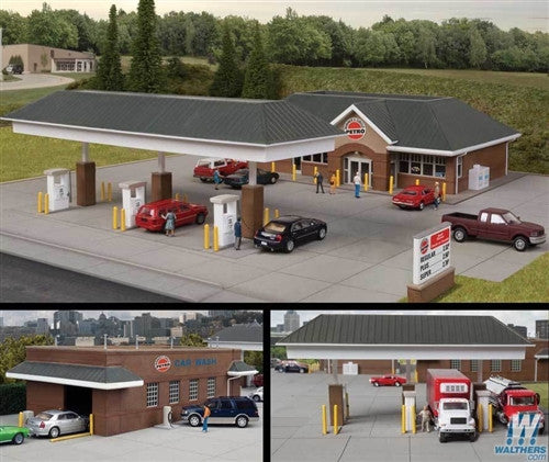 Walthers Cornerstone HO 933-3538 Modern Travel Center - Kit
