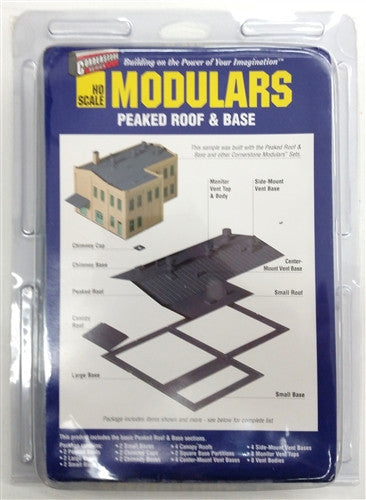 Walthers Modulars HO 933-3720 Peaked Roof & Base