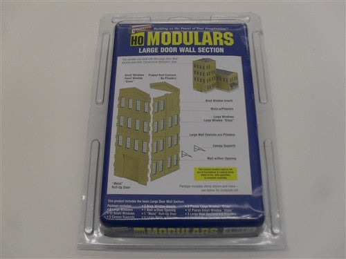 Walthers Modulars HO 933-3727, Large Door Wall Section - Kit
