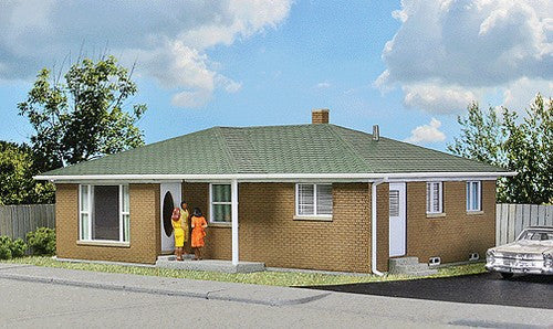 Walthers Cornerstone HO 933-3777 Ranch Tract House - Kit