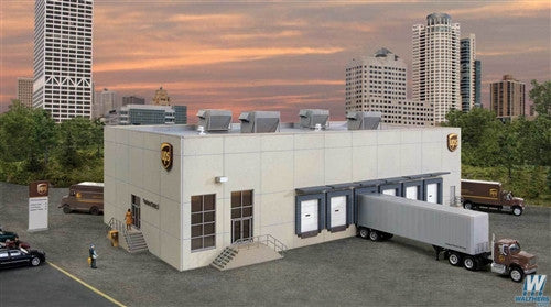 Walthers Cornerstone HO 933-4110 UPS Hub with Customer Center - Kit