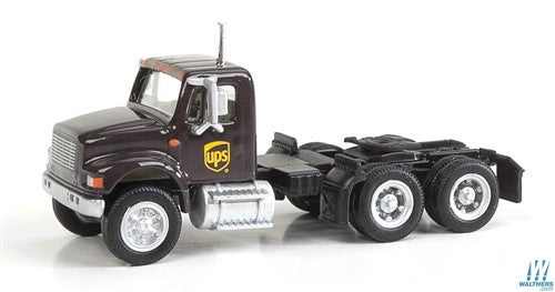 Walthers SceneMaster HO 949-11185 International 4900 Dual-Axle Semi Tractor Only - Assembled - United Parcel Service UPS Modern Shield Logo