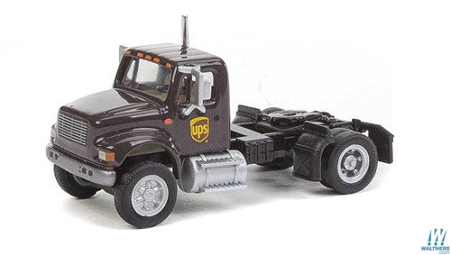 Walthers SceneMaster HO 949-11193 International 4900 Single-Axle Semi Tractor Only - Assembled - United Parcel Service UPS Modern Shield Logo
