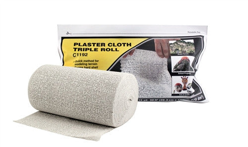 Woodland Scenics C1192 Plaster Cloth - Triple Roll - 8" x 45'