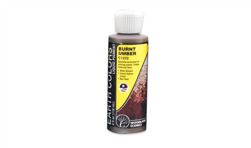 Woodland Scenics C1222 Earth Colors Liquid Pigment - Burnt Umber - 4oz