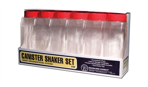 Woodland Scenics S199 Canister Shaker Set - 6 pcs