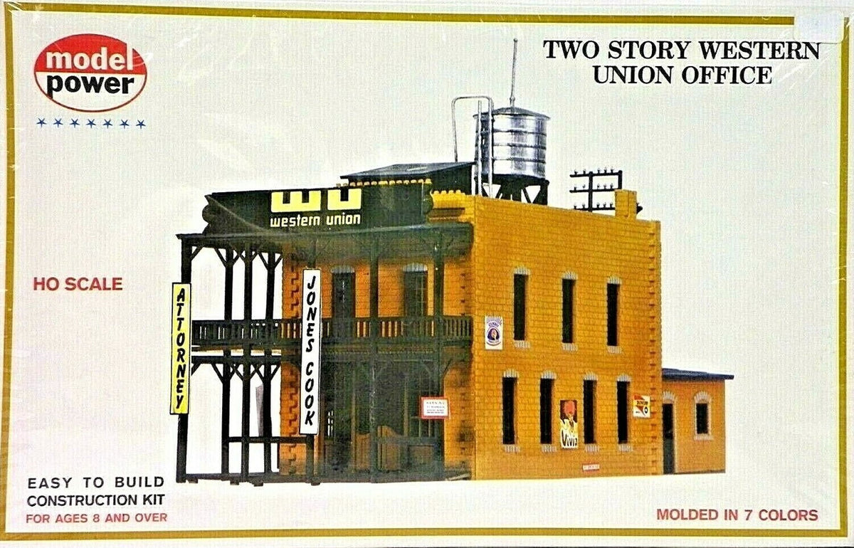 Model Power HO MPC452 Two Story Western Union Office - Kit
