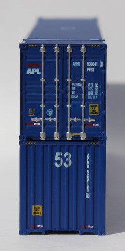 Jacksonville Terminal Company N 535033 Ocean 53' Corrugated Side Containers APL 'large Logo Early Scheme' 2-Pack