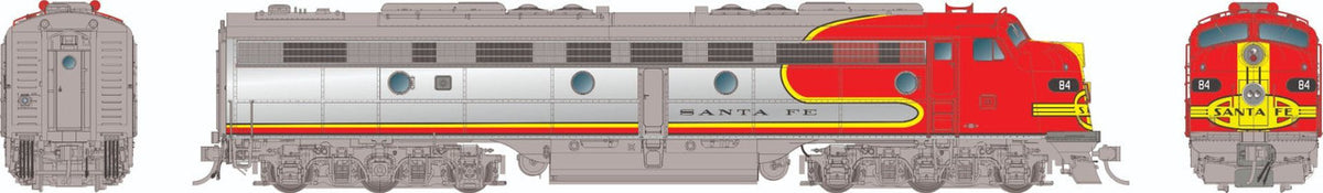 Rapido Trains Inc HO 28073 DCC Ready EMD E8A Locomotive Santa Fe 'Warbonnet' ATSF #84L