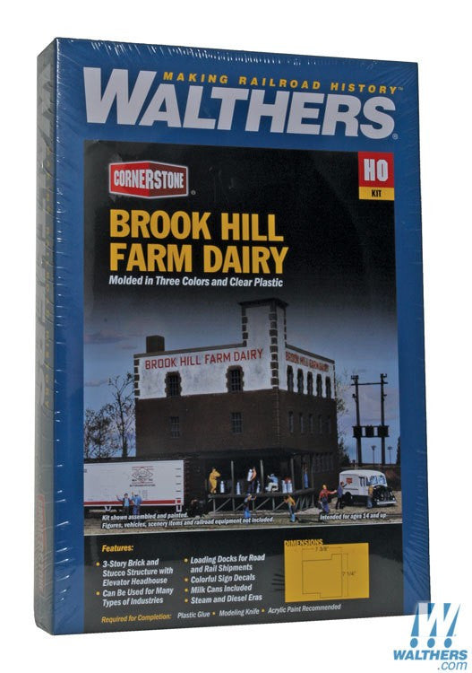 Walthers Cornerstone HO Scale 933-3010  Brookhill Farm Dairy - Kit