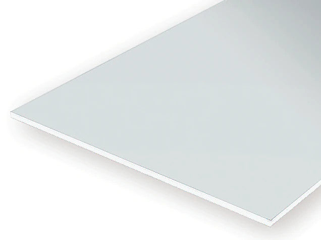Evergreen Scale Models 9513 - .020" Plain Opaque Black Polystyrene Sheet - 3 Pieces