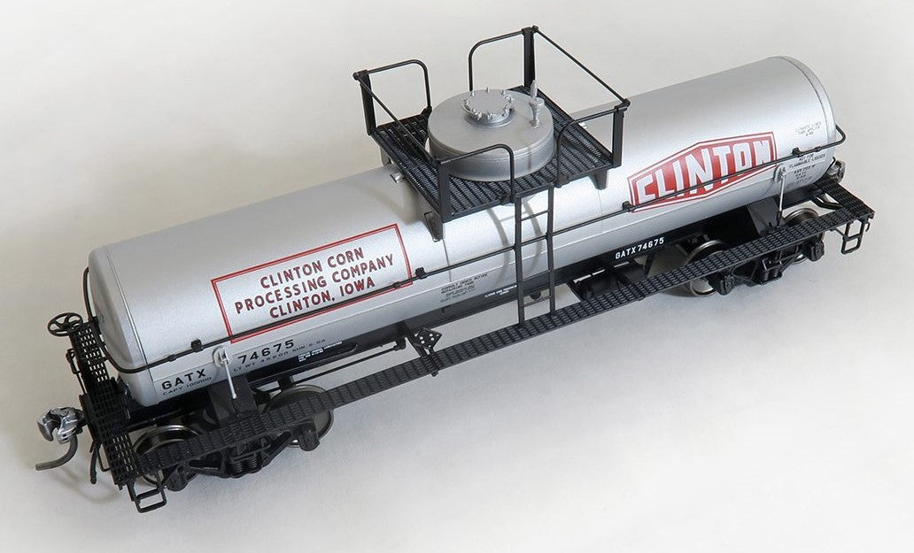 Tangent Scale Models HO 22121-01 GATC 1957-design 8000 Gal. Welded Tank Car Clinton Corn 'Original 1958+' GATX #74671