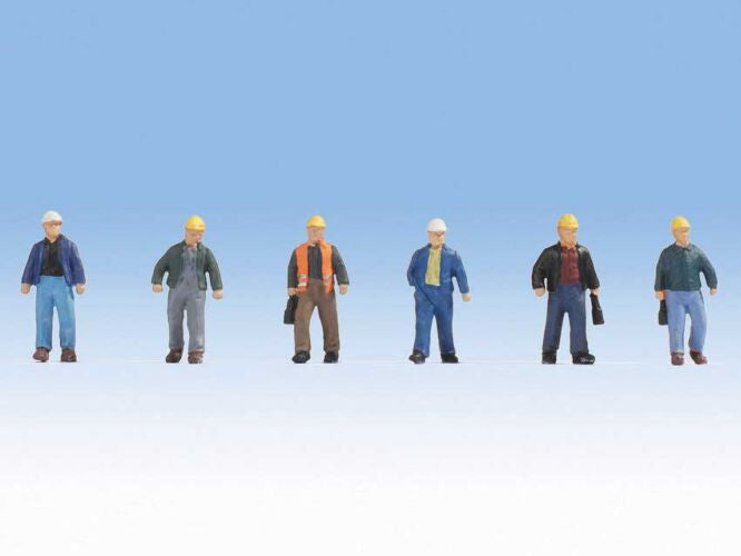 Walthers SceneMaster HO 949-6047 Construction Workers Set #2 - 6 pcs