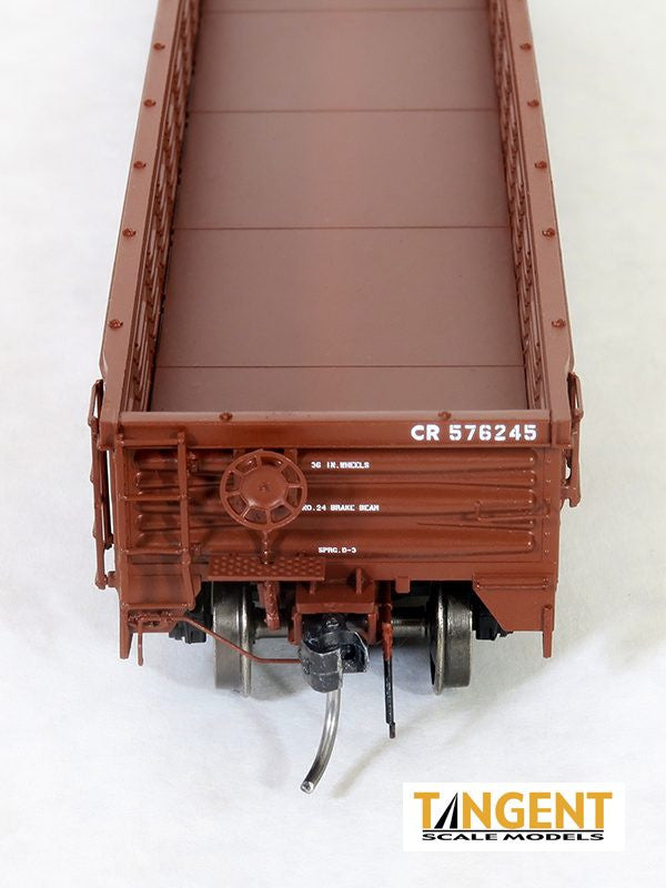 Tangent Scale Models HO 17014-06 PRR/PC Shops G43 Class 52'6" Corrugated Side Gondola Conrail 'G43A Repaint 1980' Mill Gondola CR #576259