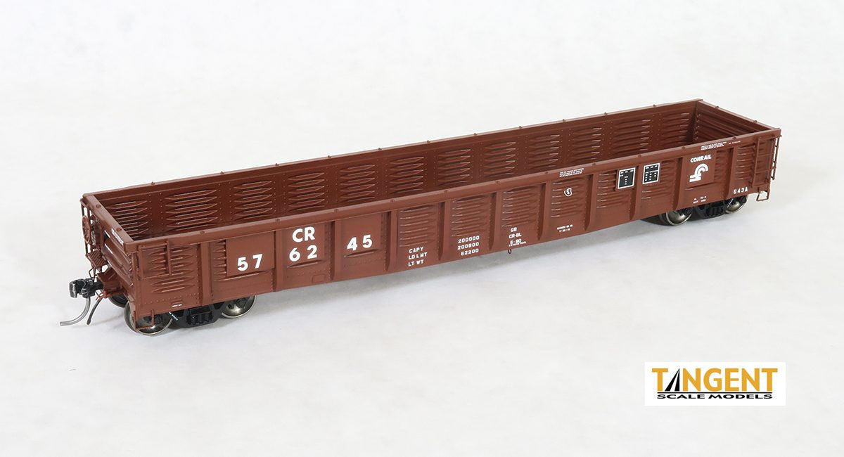 Tangent Scale Models HO 17014-02 PRR/PC Shops G43 Class 52'6" Corrugated Side Gondola Conrail 'G43A Repaint 1980' Mill Gondola CR #576078