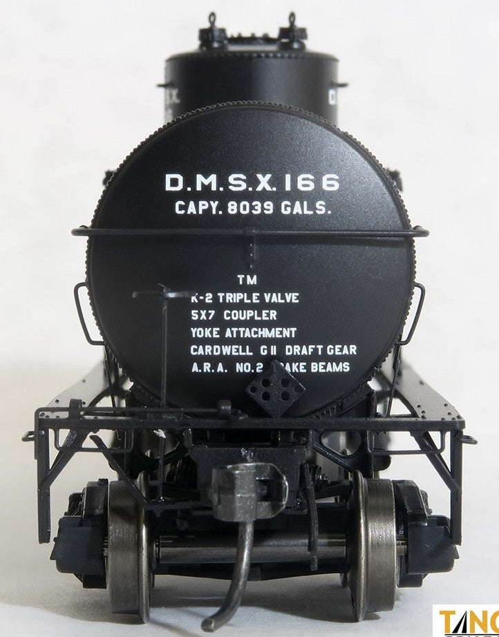 Tangent Scale Models HO 19016-04 General American GATC 8,000 Gallon 1917-Design Radial Course Tank Car 'Dunbar Molasses New Orleans 1919+' DMSX #165