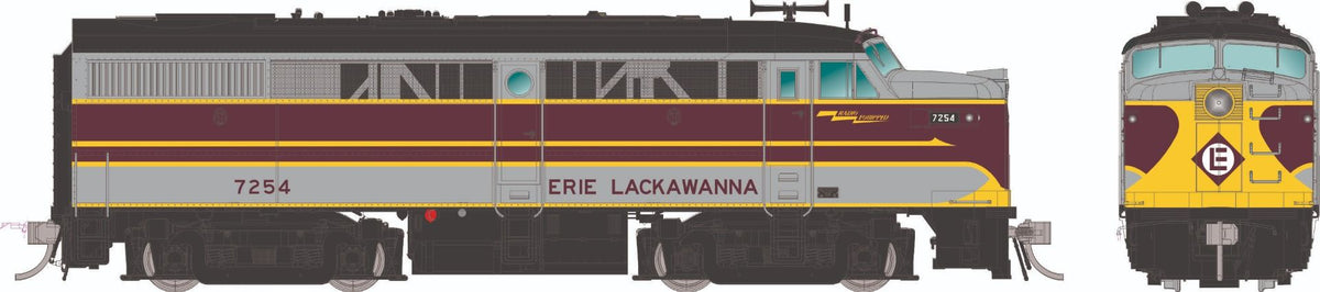 Rapido Trains Inc HO 37546 DCC/ESU LokSound V5 Equipped ALCo FA-1 Locomotive Erie Lackawanna "Grey & Maroon" EL #7271