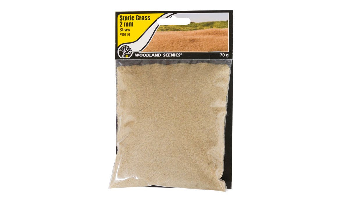 Woodland Scenics FS616 Static Grass 2 mm Straw