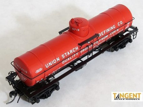 Tangent Scale Models HO 19017-06 General American GATC 8,000 Gallon 1917-Design Radial Course Tank Car 'Union Starch and Refining Company 1950+' GATX #6712