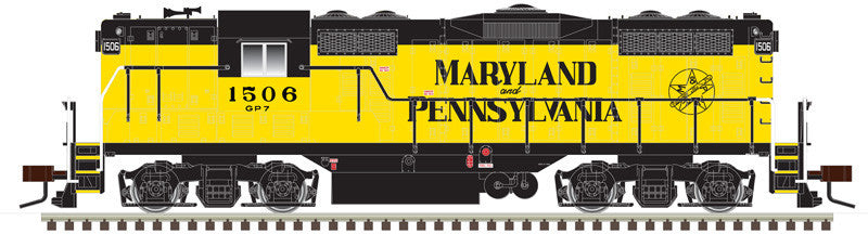 Atlas Classic Gold HO 10003956 DCC/ESU LokSound Select Equipped EMD GP7 Locomotive Maryland & Pennsylvania #1506