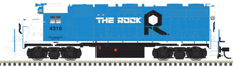 Atlas Master Silver Series HO 10004063 DCC Ready EMD GP38 Diesel Locomotive w/Ditch Lights Rock Island Rail ROCK #4310