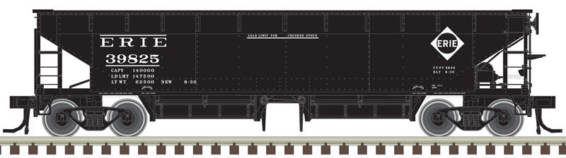 Atlas Master HO 20006811 70-Ton Hart Ballast Car Erie 3-Pack