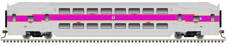 Atlas Master N 50006638 Multi-Level Commuter Coach Trailer MBTA #754