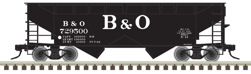 Atlas Trainman HO 20007436 Offset-Side 2-Bay Open Hopper Baltimore & Ohio B&O #729500