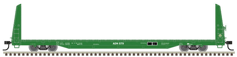 Atlas Trainman HO 20007948 62' Bulkhead Flat Car Ashley Drew & Northern ADN #579