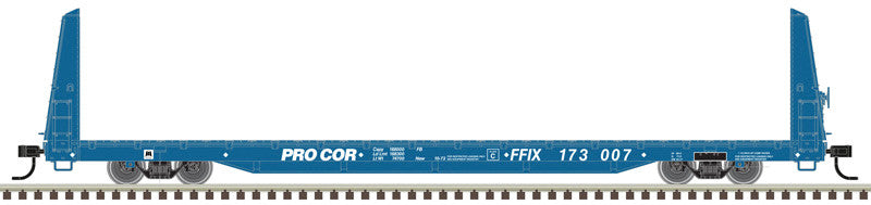 Atlas Trainman HO 20007953 62' Bulkhead Flat Car Procor FFIX #173000